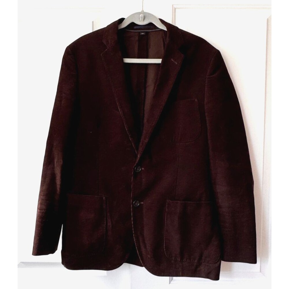 J Crew Ludlow Chocolate Brown Corduroy Sport Coat Blazer Jacket 40R